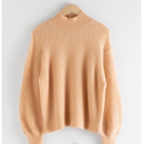 & Other Stories mock neck alpaca wool sweater XS - Picture 3 of 5